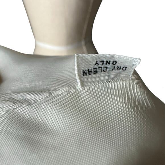 VINTAGE White Gold Tinsel Embellished Marabou Cropped Jacket Bolero NYE Party - Picture 6 of 13